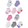 image:imageHanes Baby And Toddler Socks Nonslip Grip Ankle Socks Boys and Girls MultipacksPinkWhitePurpleGrey  10 Pack