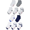 image:imageHanes Baby And Toddler Socks Nonslip Grip Ankle Socks Boys and Girls MultipacksWhiteGreyNavy  10 Pack