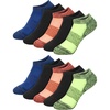 image:imageHanes Boys Moves Socks Breathable Mesh Performance Socks Ankle Crew No Show Moisturewicking 10packOrangeYellow  No Show