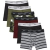 image:imageHanes Boys Originals Boxer Briefs Stretch Cotton Underwear Assorted 6packBlackCargoOlive PalmMaroonStripe  6 Pack