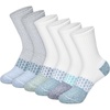 image:imageHanes Boys Socks Ankle Crew amp No Show 6pack Absolute Active Cushioned Sports Socks for Boys Moisturewicking AthleticBlueWhite  Crew