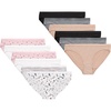 image:imageHanes Girls And Toddlers Underwear Stretch Cotton Panties 12pack Briefs Bikini and Hipsters for GirlsBlack  Nude  Grey  White  Dot Print  Stripe Print  Star Print
