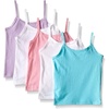 image:imageHanes Girls Camisole 100 Cotton Tagless Cami Toddler Sizing Multiple Packs amp Colors AvailableWhite  5 Pack
