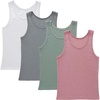 image:imageHanes Girls Originals Tank Pack Supersoft Tank Top for Girls Modal Stretch Rib Tanks 4PackWhiteGreyMintPink 4pack