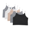 image:imageHanes Girls Originals Tween Underwear Crop Cami Pack Fashion Assorted 5PackBeige  Grey  Black