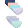 image:imageHanes Girls Underwear Hipsters 7pack Pure Comfort Microfiber Hipster Panties for Girls AssortedAquaPurpleCoralBlue