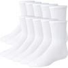 image:imageHanes Girls Uniform Crew Socks Plain Crew Socks Knit Crew Socks for School Or Play 10pairsWhite