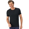 image:imageHanes Mens Perfect Flex Crewneck Tee 1Pack Stay Tucked Fitted Undershirt Slim Fit Tight on Arms White amp BlackBlack