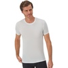 image:imageHanes Mens Perfect Flex Crewneck Tee 1Pack Stay Tucked Fitted Undershirt Slim Fit Tight on Arms White amp BlackWhite