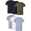 image:imageHanes Mens Pocket TShirt Pack 6Pack Cool amp Breathable Cotton Tees StayTucked Undershirts for MenGrey Heather  Black  White  Navy  Blue Heather