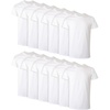 image:imageHanes Mens Undershirt Packs StayTucked Soft Cotton Undershirts Best Undershirts for Men WhiteBlackAsstd MultipacksWhite  12 Pack