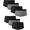 image:imageHanes Mens Underwear Briefs Ultimate Comfortsoft MoistureWicking Tagless Cooling MultipackGrayBlack