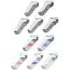 image:imageHanes Ultimate Boys Crew Performance Sport Socks 10Pair PacksNo Show  WhiteGrey Bottom  10 Pack