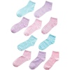 image:imageHanes girls Comfortsoft Ankle Socks Soft Stretch Socks for Girls Assorted 10pair PackPinkLavenderTeal