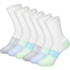 image:imageHanes girls Socks Pack Ankle Crew No Show 6 Pairs Absolute Active Cushioned Ankle Socks for GirlsWhiteGreen  Crew