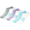 image:imageHanes girls Socks Pack Ankle Crew No Show 6 Pairs Absolute Active Cushioned Ankle Socks for GirlsWhitePurple  No Show