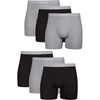 Black/Gray - 6 Pack