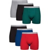 image:imageHanes mens Underwear Boxer Briefs Pack Cool amp Breathable Cotton Moisturewicking Underwear for Men No Ride UpBlueGreenRed  6 Pack