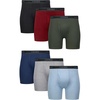Heather Blue/Red/Black - 6 Pack
