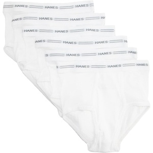 image:imageHanes Boys Brief Underwear Cotton Underwear for Boys No RideUp Briefs 6 and 10 PacksWhite  6 Pack