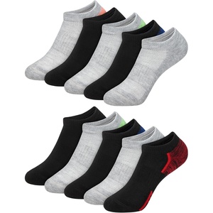 image:imageHanes Boys Moves Socks Breathable Mesh Performance Socks Ankle Crew No Show Moisturewicking 10packGreyBlack  No Show