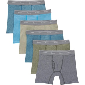 image:imageHanes Boys Originals Boxer Briefs Stretch Cotton Underwear Assorted 6packTanBlue OasisCargo OliveGrey  6 Pack