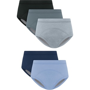 image:imageHanes Boys Potty Training Underwear Light Leaks Toddler Cotton Briefs and Boxer Briefs MultipackBlue  5 Pack