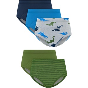 image:imageHanes Boys Potty Training Underwear Light Leaks Toddler Cotton Briefs and Boxer Briefs MultipackGreenDinos  5 Pack
