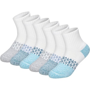 image:imageHanes Boys Socks Ankle Crew amp No Show 6pack Absolute Active Cushioned Sports Socks for Boys Moisturewicking AthleticBlueWhite  Ankle