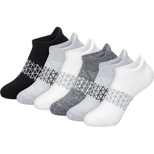 image:imageHanes Boys Socks Ankle Crew amp No Show 6pack Absolute Active Cushioned Sports Socks for Boys Moisturewicking AthleticGreyBlack  Heel Shield