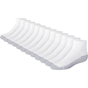 image:imageHanes Boys Socks Pack Double Tough Moisture Wicking Ankle Crew No Show Socks 12 amp 14 Pair PacksWhite  Ankle  12 Pack
