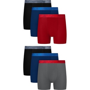 image:imageHanes Boys Underwear Boxer Briefs Pack 6pack Moves Breathable Boxer Briefs for Boys Moisturewicking FlexibleMedium Grey  Royalty Blue  Black  Vintage Car Red  Black  Royalty Blue