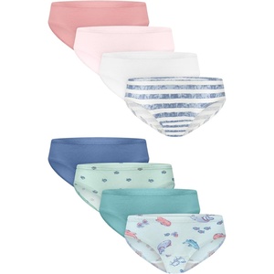 image:imageHanes Girls And Toddler Organic Underwear Brief amp Hipster 8pack Pure Comfort Organic 100 Cotton PantiesBlueStripesPinkWhite