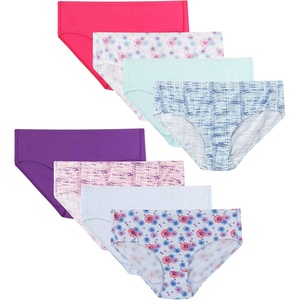 image:imageHanes Girls And Toddler Organic Underwear Brief amp Hipster 8pack Pure Comfort Organic 100 Cotton PantiesBrief  Pink Blue Solids  Patterns