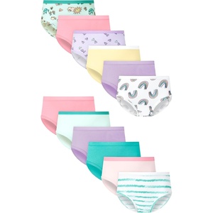image:imageHanes Girls And Toddlers Underwear Stretch Cotton Panties 12pack Briefs Bikini and Hipsters for GirlsPink  Yellow  Purple  Teal