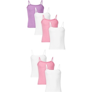 image:imageHanes Girls Camisole 100 Cotton Tagless Cami Toddler Sizing Multiple Packs amp Colors AvailableWhite  Grey  Purple