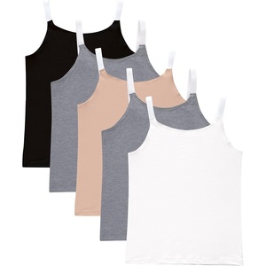 image:imageHanes Girls Originals Tween Underwear Crop Cami Pack Fashion Assorted 5PackBlack  Nude  Grey  White