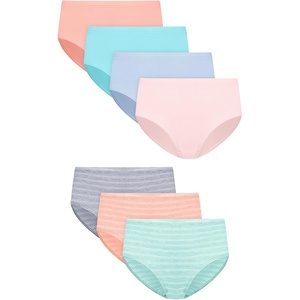 image:imageHanes Girls Underwear Hipsters 7pack Pure Comfort Microfiber Hipster Panties for Girls AssortedCoralBlueAqua