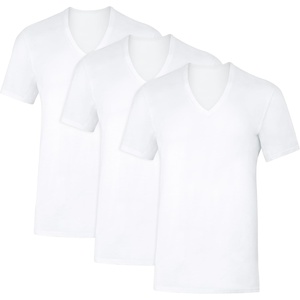 image:imageHanes Mens Sweat Block Undershirt Underarm Sweat Blocking Tee White VNeck TShirt 3Pack
