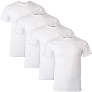 image:imageHanes Mens Ultimate Undershirt ComfortBlend Slim Fit Tees for Men MoistureWickingWhite  4 Pack
