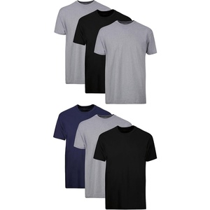 image:imageHanes Mens Undershirt Packs StayTucked Soft Cotton Undershirts Best Undershirts for Men WhiteBlackAsstd MultipacksBlackGreyBlue Assorted  6 Pack