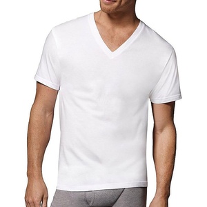 image:imageHanes Mens Undershirts TShirt Pack VNeck Cotton Tees for Men MoistureWicking Odor Control White MultiPack7 Pack  White