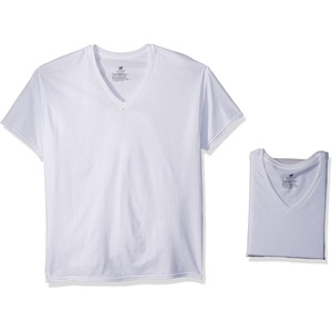 image:imageHanes Mens Undershirts TShirt Pack VNeck Cotton Tees for Men MoistureWicking Odor Control White MultiPack9 Pack  White