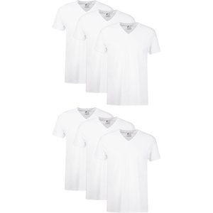 image:imageHanes Mens Undershirts TShirt Pack VNeck Cotton Tees for Men MoistureWicking Odor Control White MultiPackWhite  6 Pack