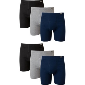 image:imageHanes Mens Underwear Boxer Briefs Pack Moisturewicking Underwear for Men Breathable Cool amp Breathable CottonAssorted  6 Pack