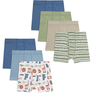image:imageHanes Toddler Boys Organic Cotton Underwear Pure Comfort 100 Cotton Boxer Briefs Available 10 amp 7 PackBlue  White  Green  Beige