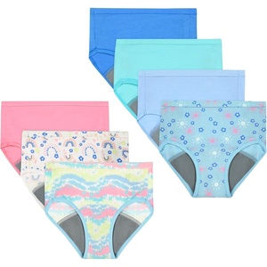 image:imageHanes Toddler Girls Potty Trainer Brief MoistureWicking Panty Odor Protection Potty Trainer Underwear 6PackBlueTeal  Light Leaks  7 Pack