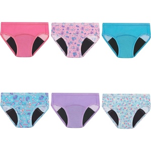 image:imageHanes Toddler Girls Potty Trainer Brief MoistureWicking Panty Odor Protection Potty Trainer Underwear 6PackPinkBlue  Light Leaks  6 Pack