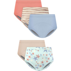 image:imageHanes Toddler Girls Potty Trainer Brief MoistureWicking Panty Odor Protection Potty Trainer Underwear 6PackTan  Heavy Leaks  5 Pack