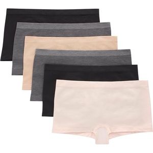 image:imageHanes Tween Girls Underwear Seamless Girls Panties Boyshort amp Hipster Assorted Colors 6PackIvoryBeigeGreyBlack  6 Pack